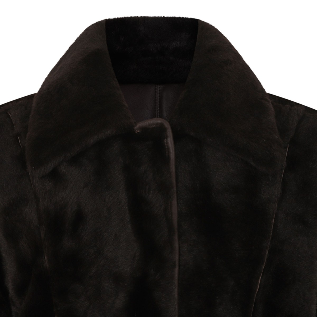 Brown Reversible Sheepskin Coat