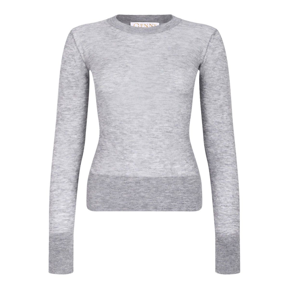 Light Grey Fine Knit Top