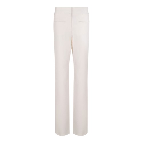 Ivory White Pocket Detail Trousers