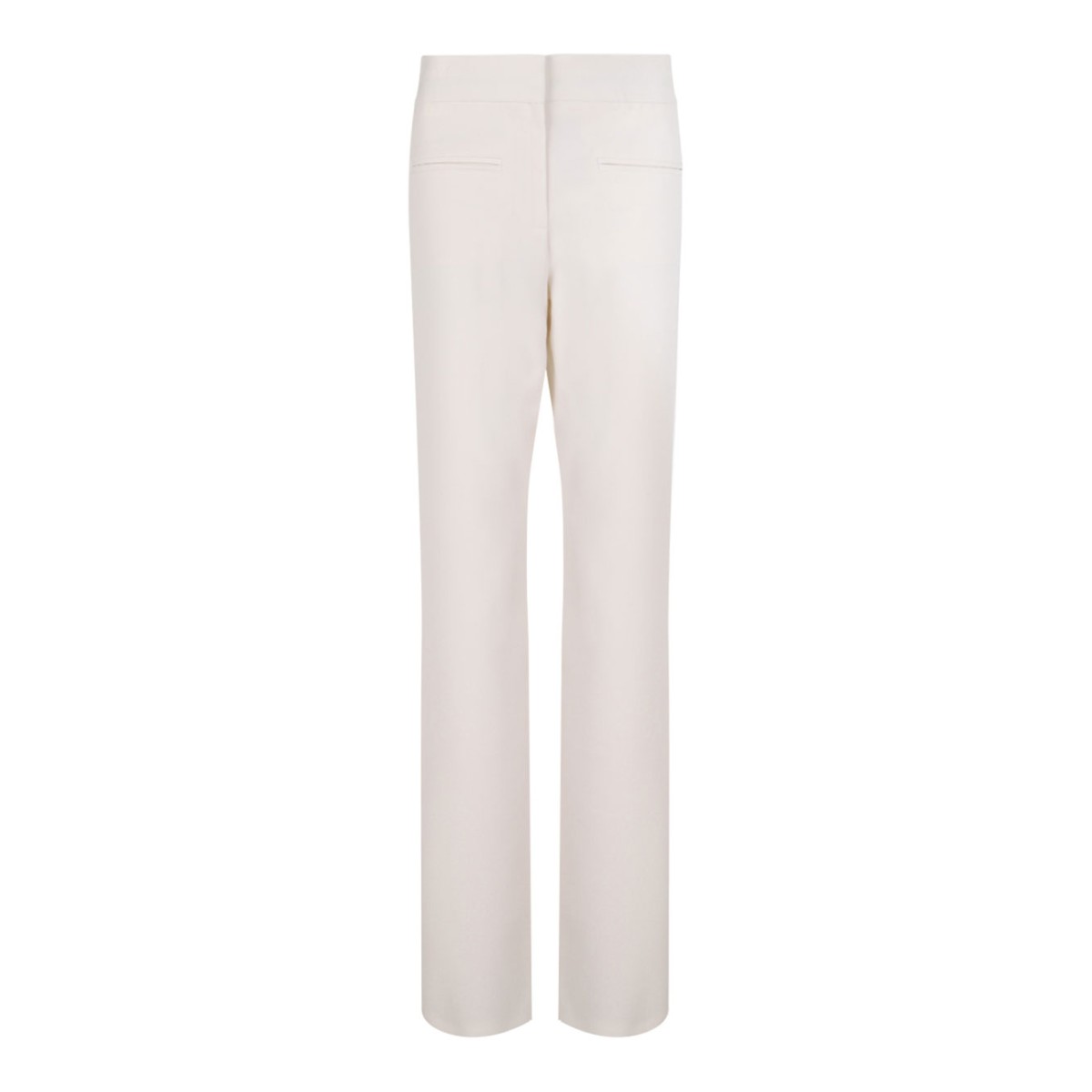 Ivory White Pocket Detail Trousers
