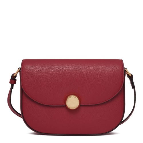 Cherry Curved-Flap Crossbody Bag