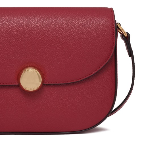 Cherry Curved-Flap Crossbody Bag
