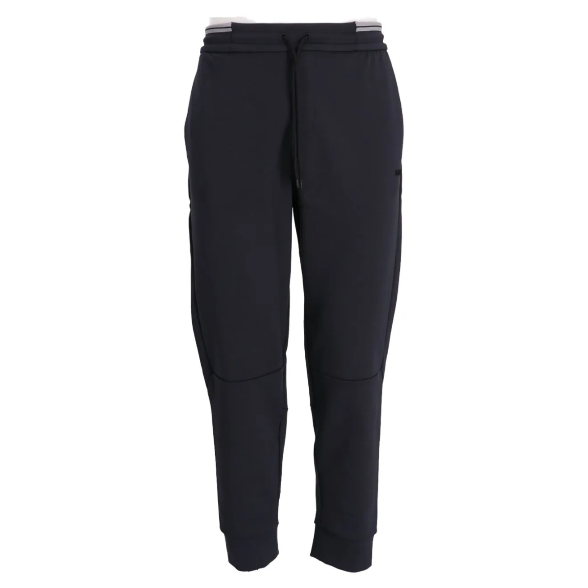 Dark Blue Sweatpants With Embossed Logo