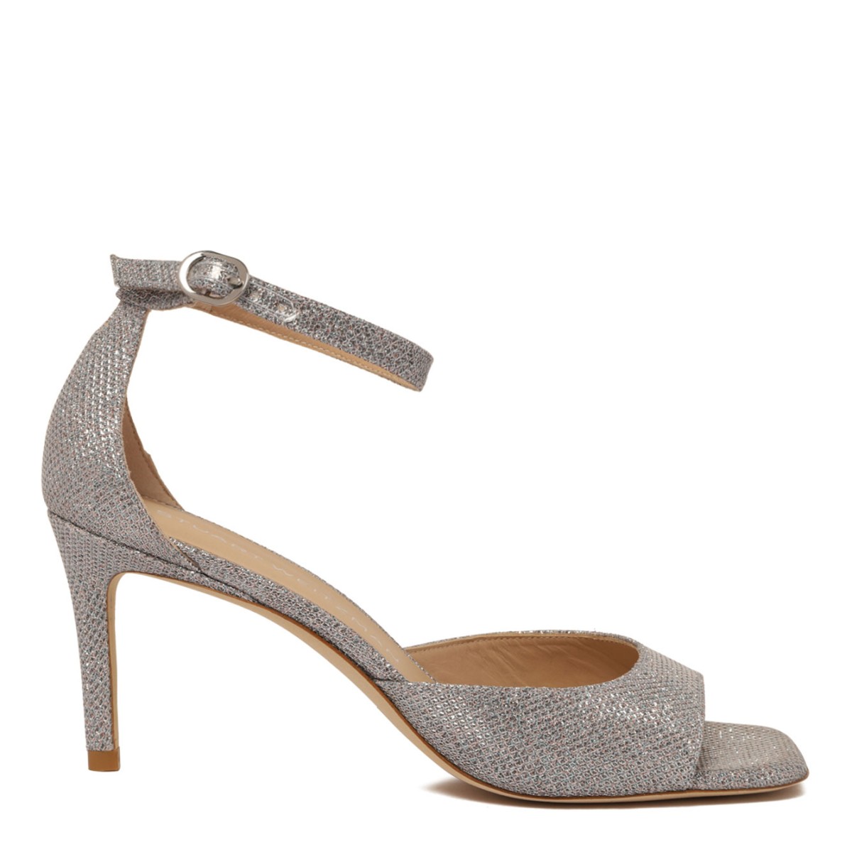 Silver Heeled Sandals
