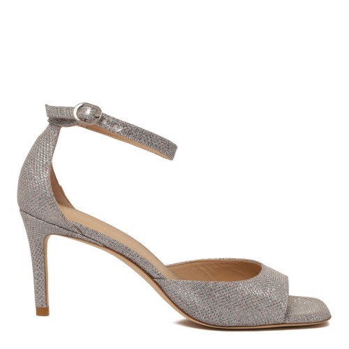 Silver Heeled Sandals