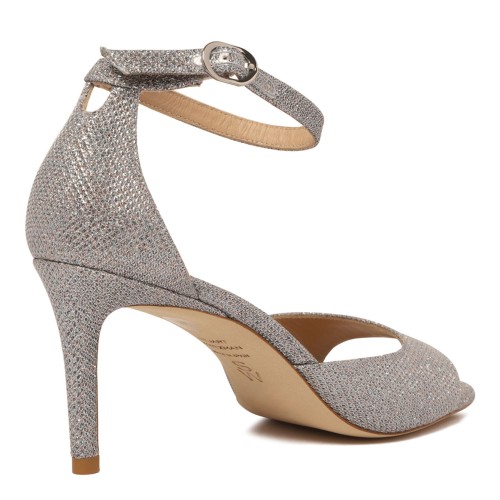 Silver Heeled Sandals