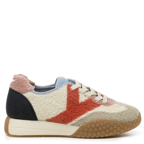 White and Pink KW 9724 Sneakers