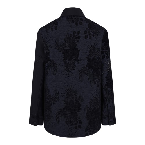 Dark Blue Patchwork Jacket 