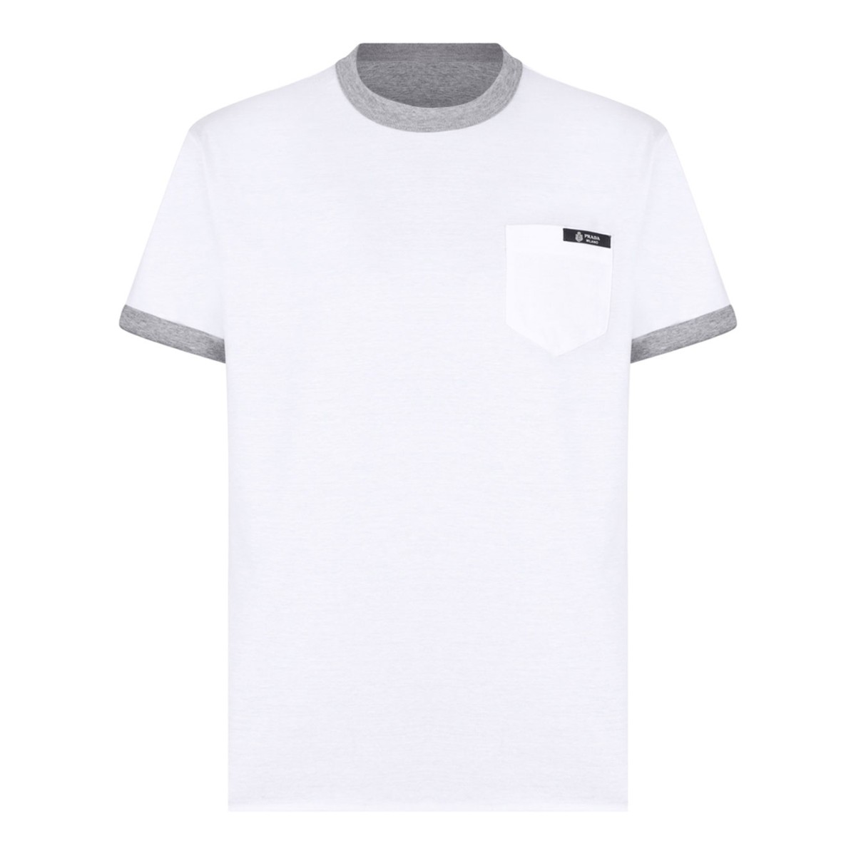White and Grey Reversible Cotton T-Shirt