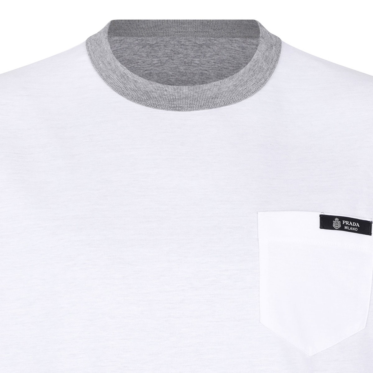 White and Grey Reversible Cotton T-Shirt