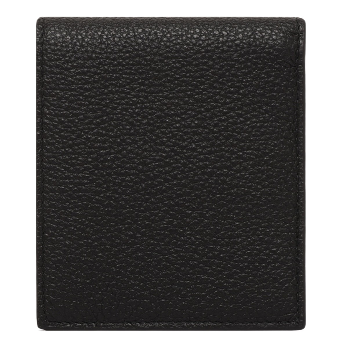 Black Enamel Triangle Logo Wallet