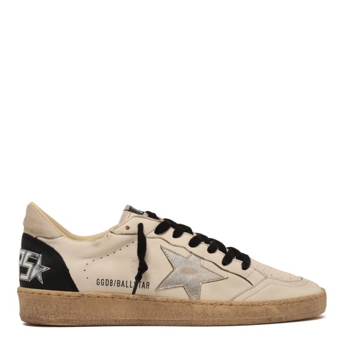 White and Black Ball Star Sneakers