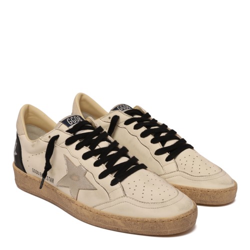 White and Black Ball Star Sneakers 2