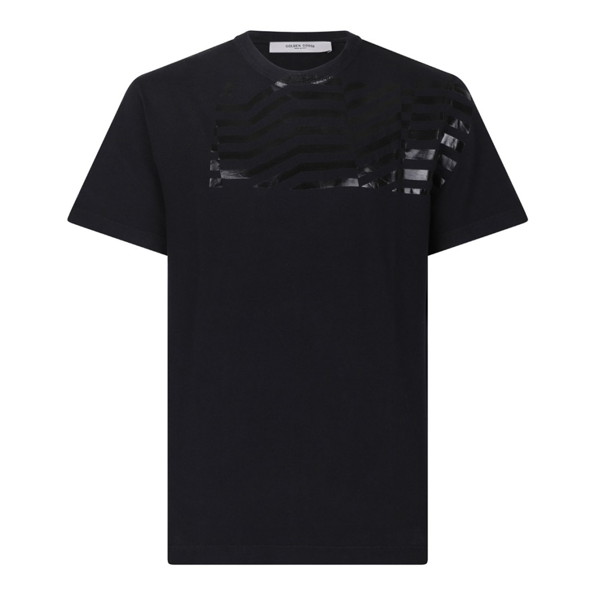 Black Cotton Journey T-Shirt
