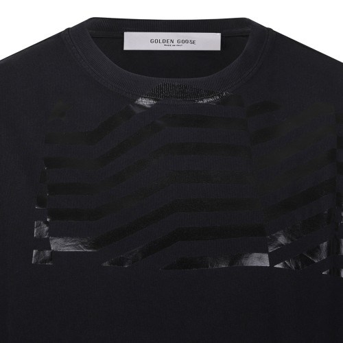 Black Cotton Journey T-Shirt