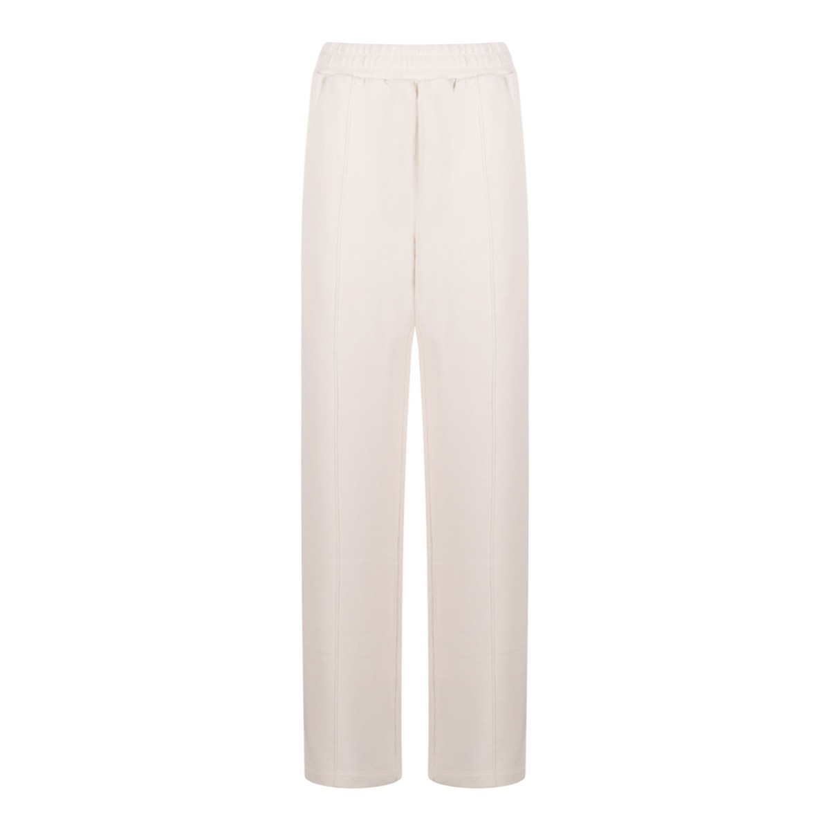 White Cotton Jogging Trousers