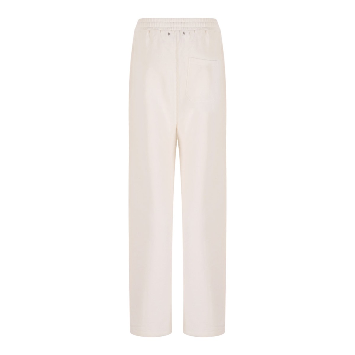 White Cotton Jogging Trousers