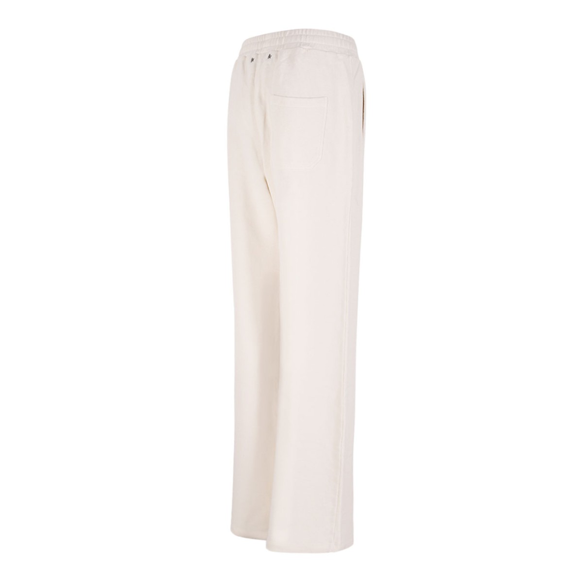White Cotton Jogging Trousers