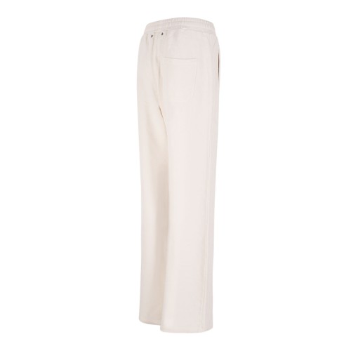 White Cotton Jogging Trousers