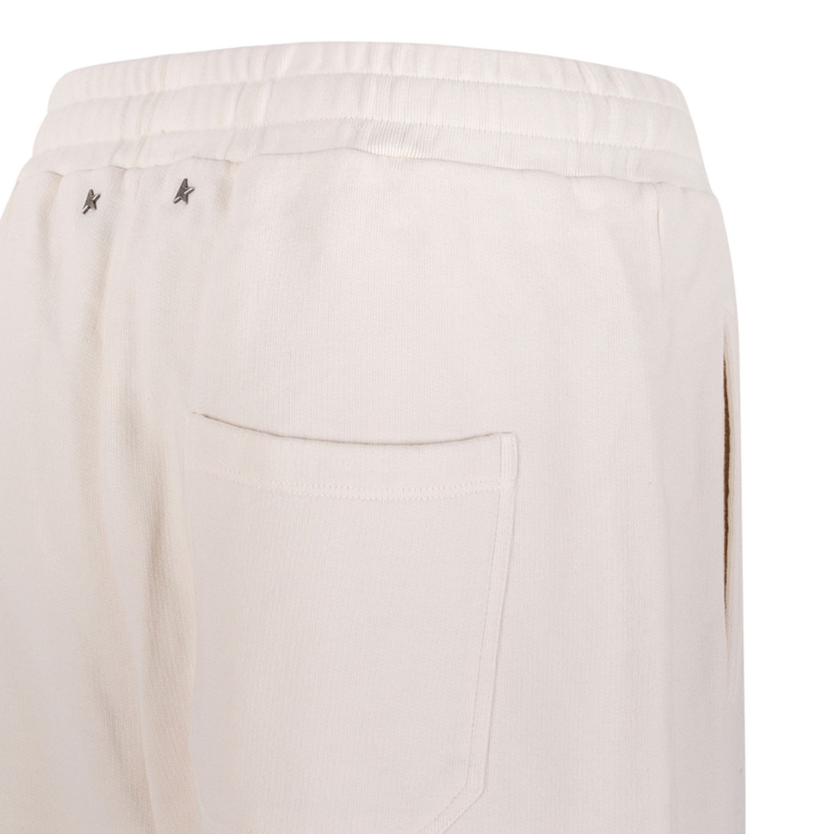 White Cotton Jogging Trousers