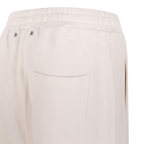 White Cotton Jogging Trousers
