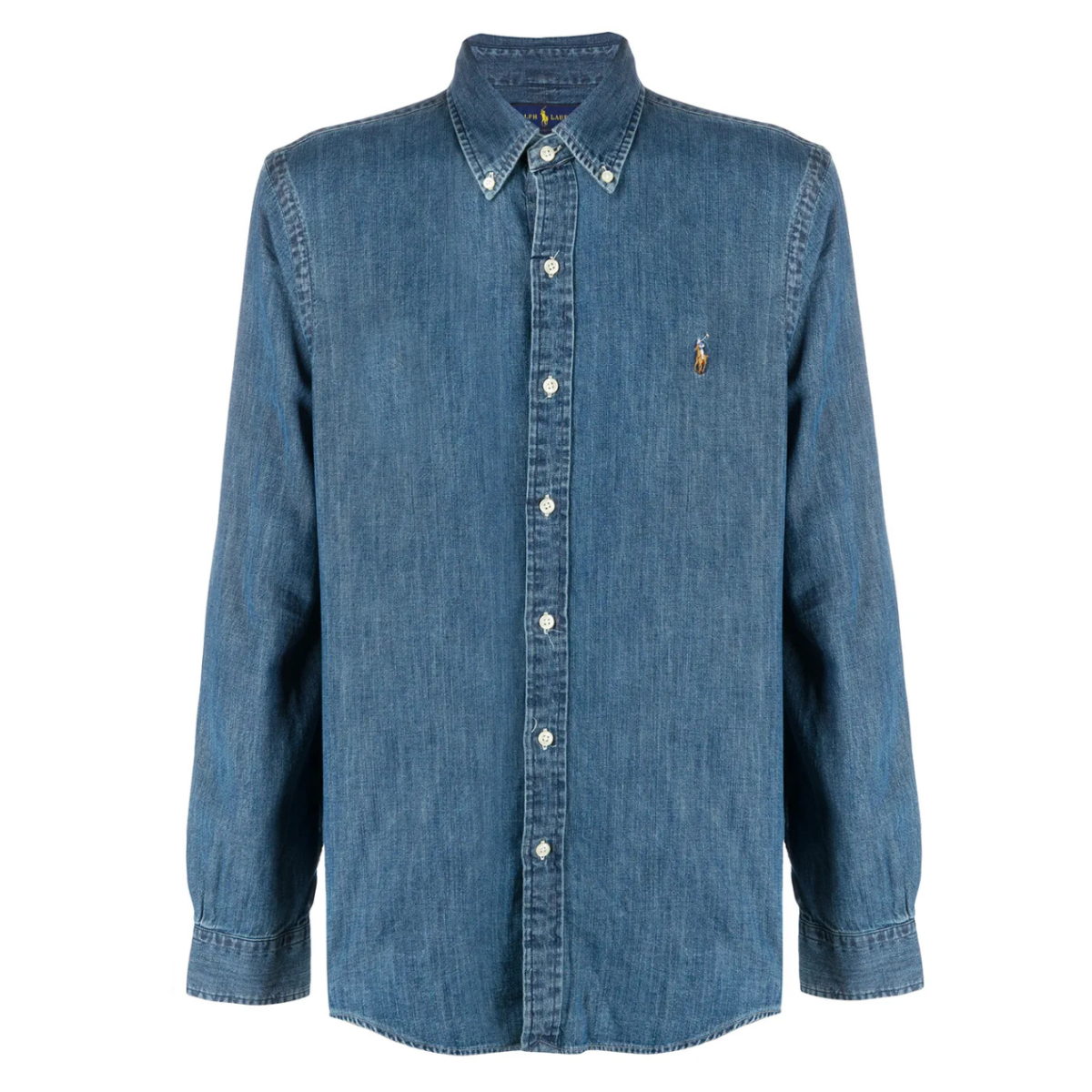 Blue Cotton Denim Shirt