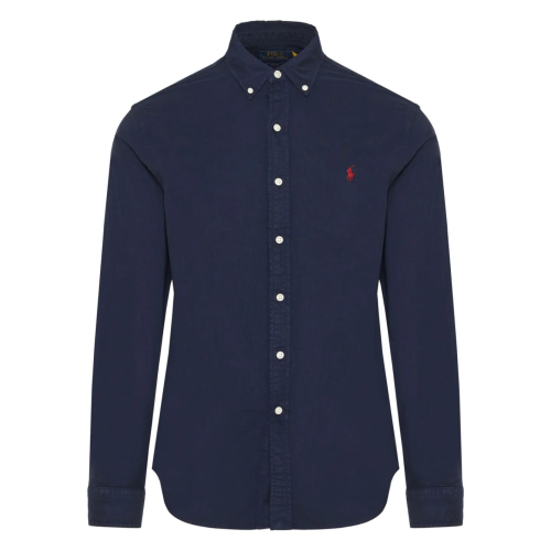 Navy Blue Cotton Shirt