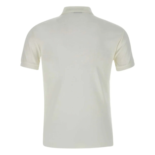 White Printed Polo Shirt