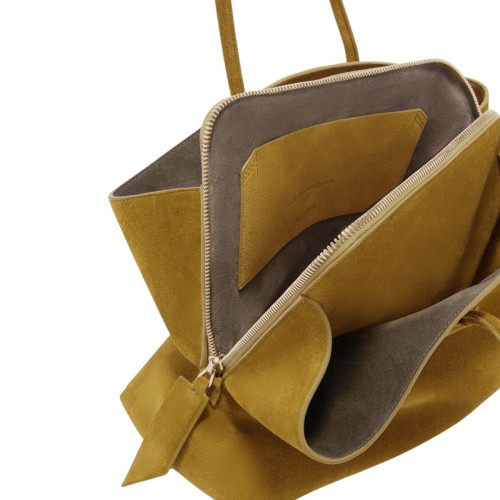 Khaki Top Handle ''La Passeggiata Medium'' Bag