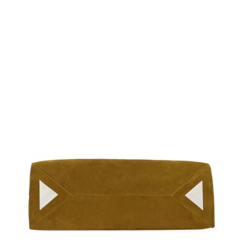 Khaki Top Handle ''La Passeggiata Medium'' Bag