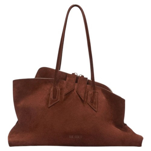 Light Chocolate Top Handle ''La Passeggiata Medium'' Bag