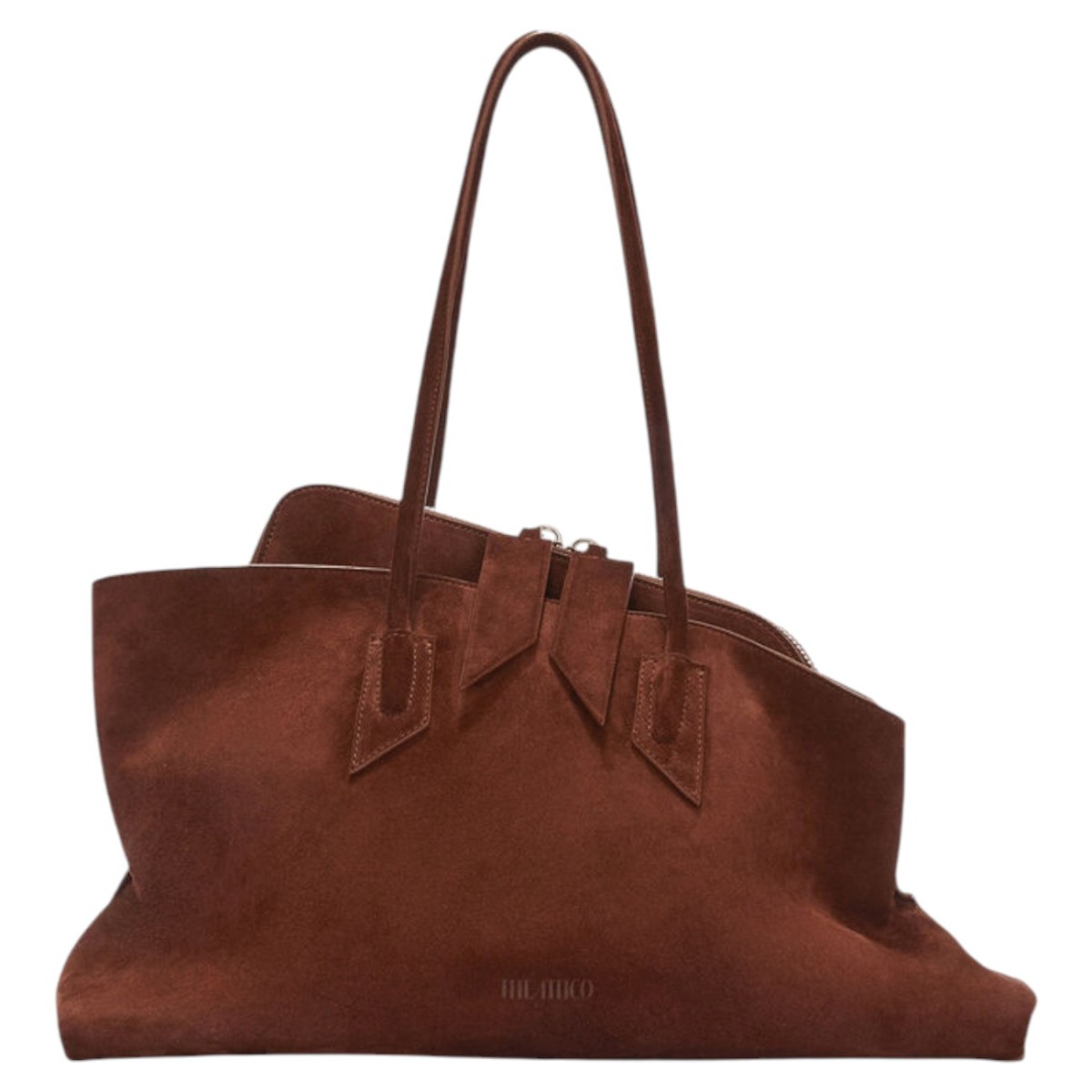 Light Chocolate Top Handle ''La Passeggiata Medium'' Bag