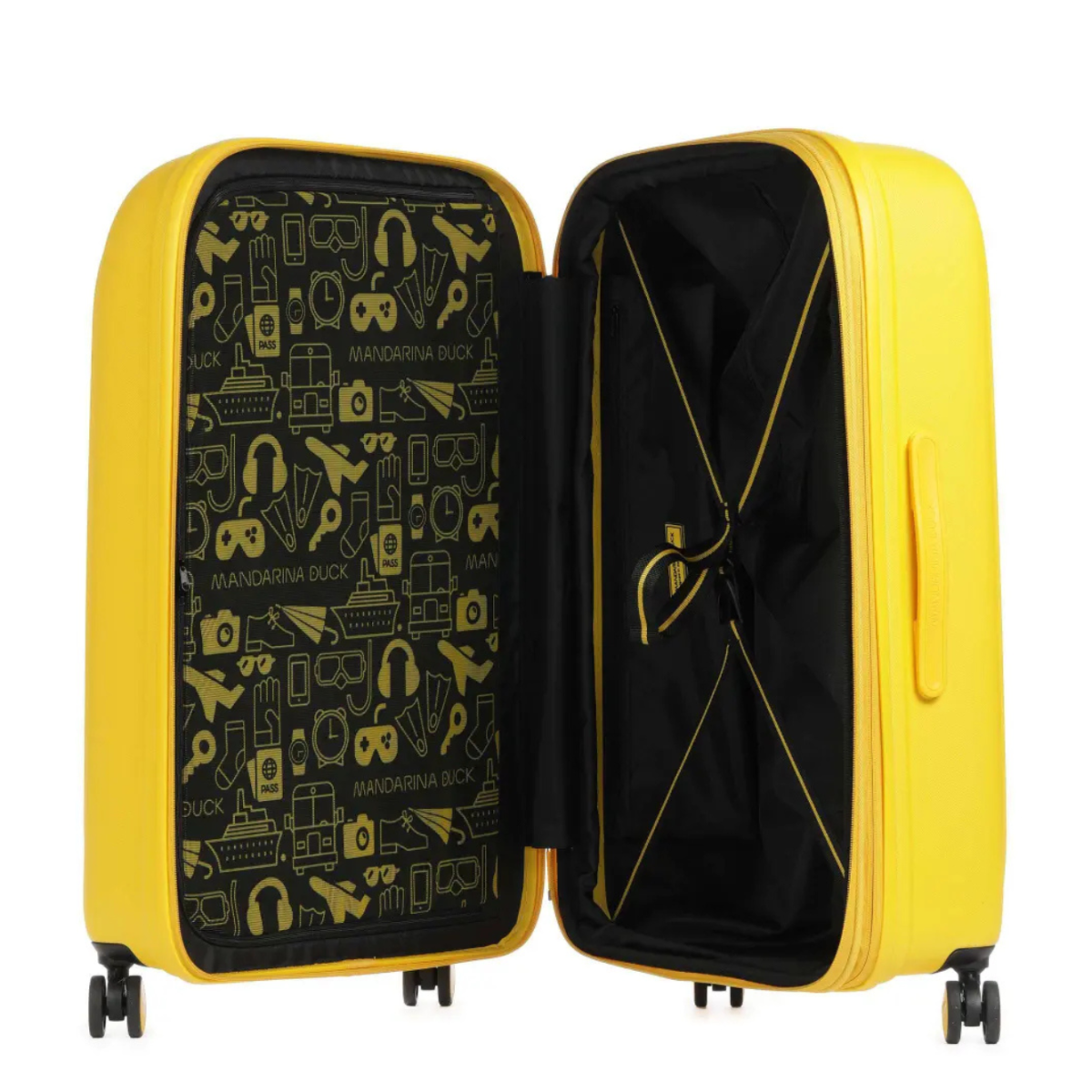 Yellow Logoduck Trolley Suitcase