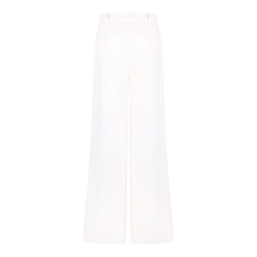 White Wide Cady Trousers 2