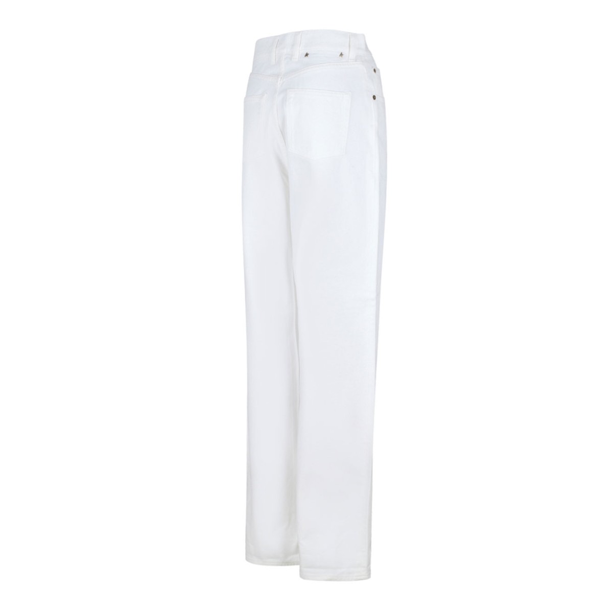 White Straight Leg Jeans