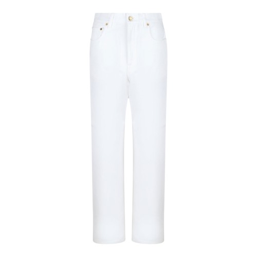 White Straight Leg Jeans