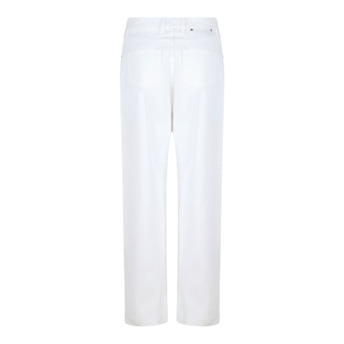 White Straight Leg Jeans