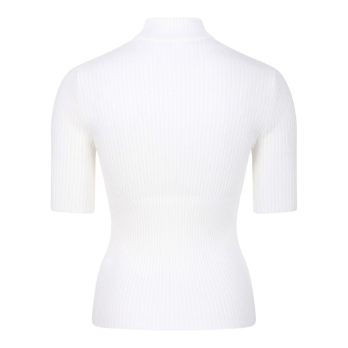 White Reedition Rib Knit T-Shirt 2