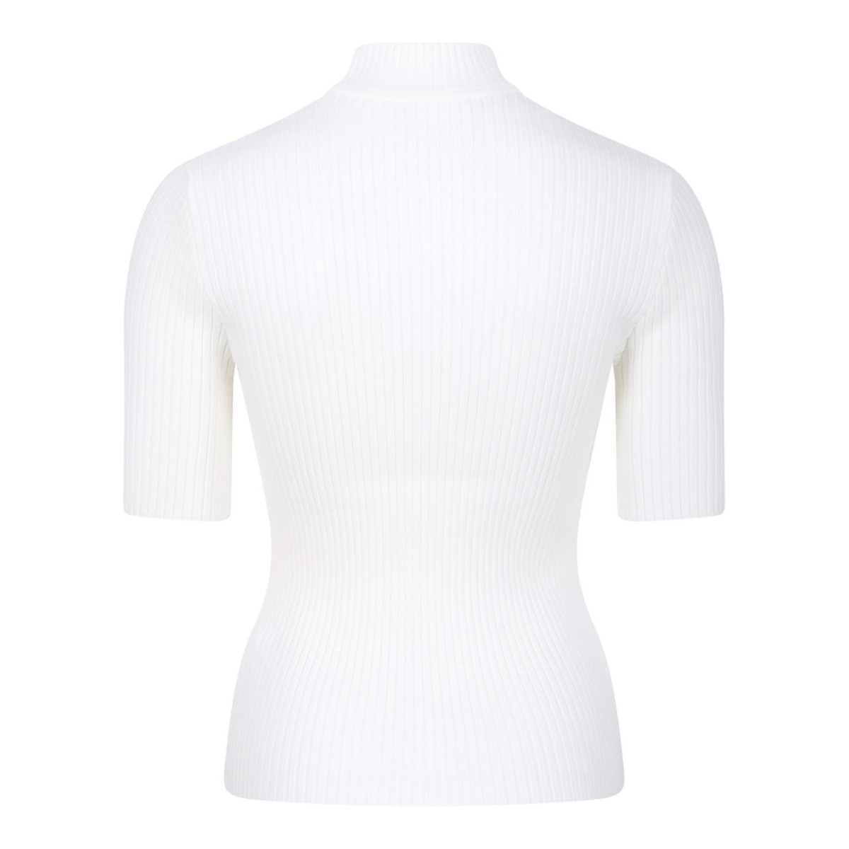 White Reedition Rib Knit T-Shirt