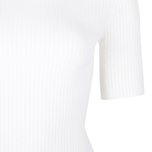 White Reedition Rib Knit T-Shirt