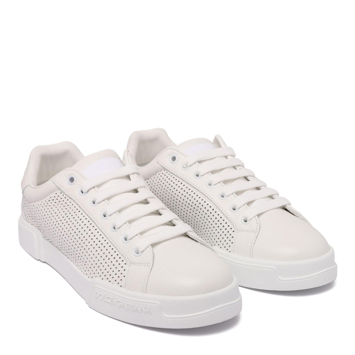 White Portofino Perforated Sneakers