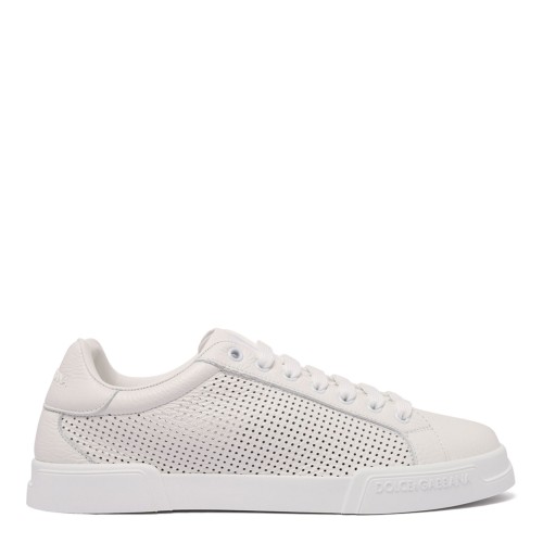 White Portofino Perforated Sneakers