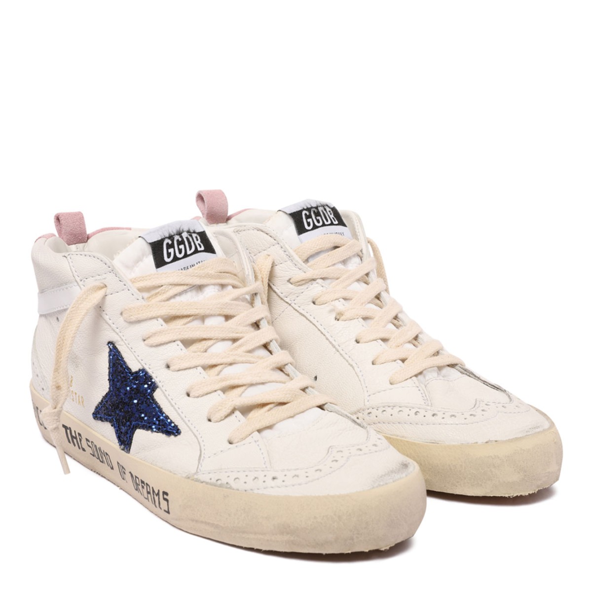 White Mid Star Sneakers