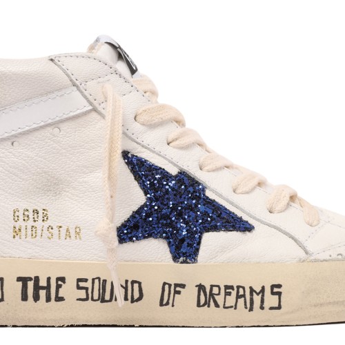 White Mid Star Sneakers