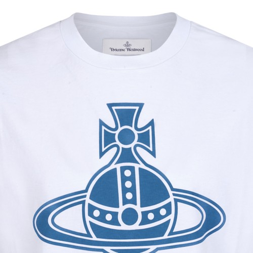 White Logo Print T-Shirt
