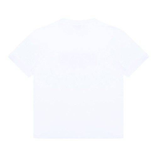 White Logo Print T-Shirt