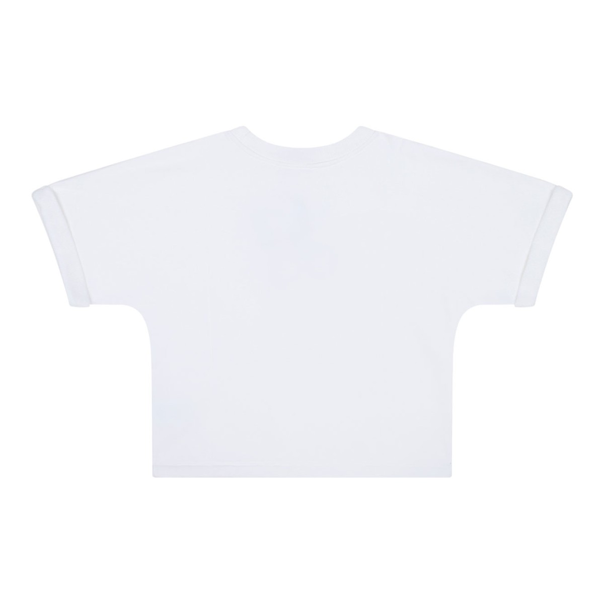 White Logo Embroidered T-Shirt