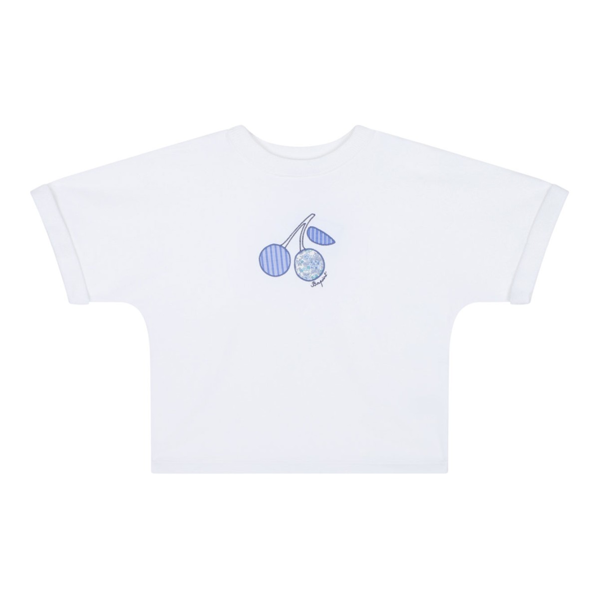 White Logo Embroidered T-Shirt