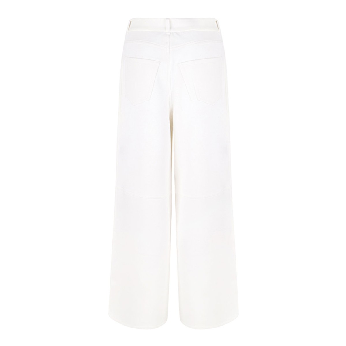 White Jersey Trousers