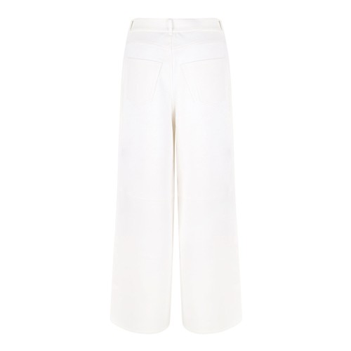 White Jersey Trousers